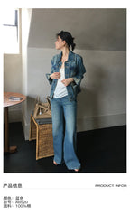 Elodie | Womens Vintage Washed Denim Jacket