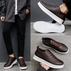 Carsten | Mens White Trainers Slip on Breathable Sports Shoes - 12