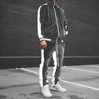 Anouk | Mens Tracksuit Velvet Two Piece Set Jacket Joggers Loungewear