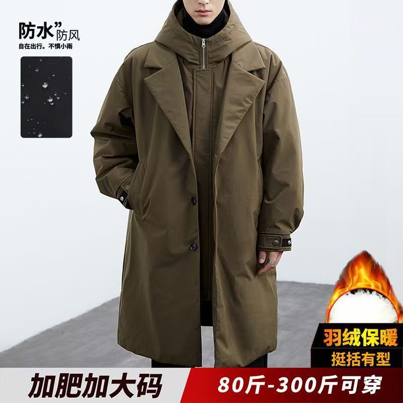 Wilhelmina | Mens Trench Winter Hooded Parka Mid Length Coat - 9