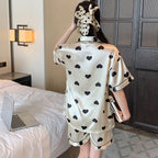 Odette | Womens Short Sleeve Satin Pyjama Set