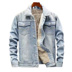 Ferris | Mens Denim Jacket Fleece Lined Warm Winter Trucker Jacket
