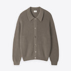 Aaron | Mens Knit Cardigan Shirt Jacket Collared Casual Loose