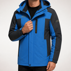 Abe | Mens Fleece Lined Waterproof Windproof Snowboard Ski Jacket, Blue
