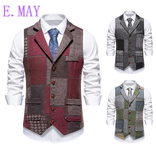 Abel | Mens Vintage Retro Single Breasted Party Vest - 1