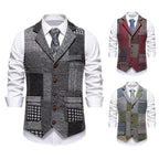 Abel | Mens Vintage Retro Single Breasted Party Vest - 3