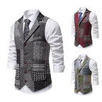 Abel | Mens Vintage Retro Single Breasted Party Vest - 4