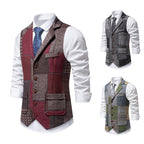 Abel | Mens Vintage Retro Single Breasted Party Vest - 5
