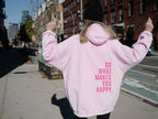 Adeline | Womens Vintage Letter Print Loose Hooded Pullover - 10