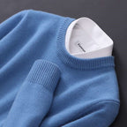Adrian | Mens Slim Fit Round Neck Knit Sweater Crewneck Pullover