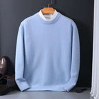 Adrian | Mens Slim Fit Round Neck Knit Sweater Crewneck Pullover