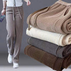 Agnes | Womens Corduroy Wide Leg High Waisted Casual Pants