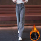Agnes | Womens Corduroy Wide Leg High Waisted Casual Pants