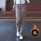 Agnes | Womens Corduroy Wide Leg High Waisted Casual Pants