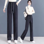 Agnes | Womens Corduroy Wide Leg High Waisted Casual Pants