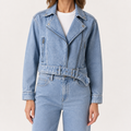 Aileen | Womens Cotton Washed Denim Jacket, Blue