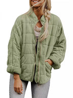 Ainsley | Womens Stand Collar Padded Winter Puffer Jacket