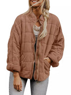Ainsley | Womens Stand Collar Padded Winter Puffer Jacket