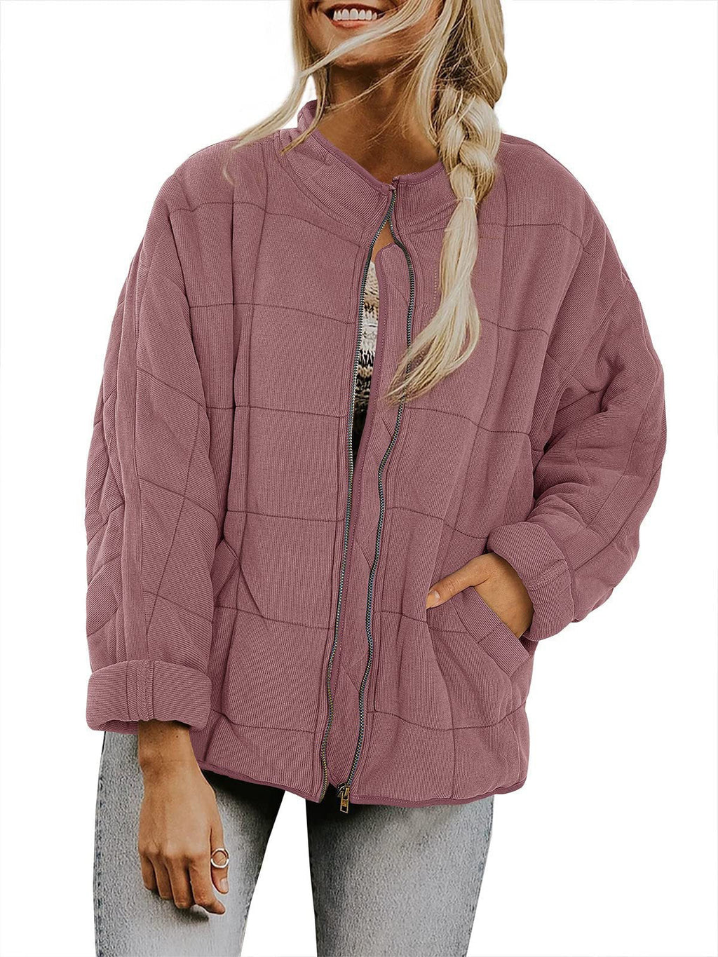 Ainsley | Womens Stand Collar Padded Winter Puffer Jacket