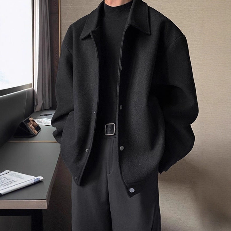 Alan | Mens Wool Winter Jacket Casual Loose Fall Coat Outerwear