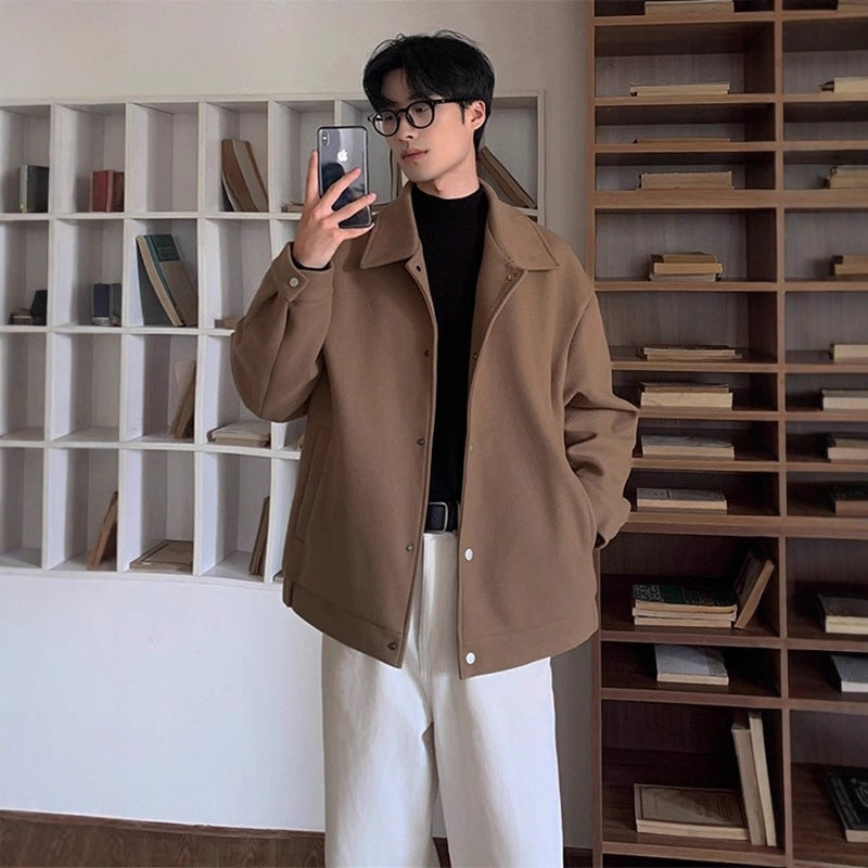 Alan | Mens Wool Winter Jacket Casual Loose Fall Coat Outerwear