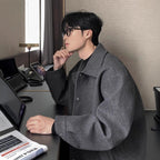Alan | Mens Wool Winter Jacket Casual Loose Fall Coat Outerwear