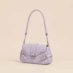 Alexis | Womens Small Baguette Shoulder Bag Underarm Purse Handbag, Purple