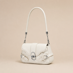 Alexis | Womens Small Baguette Shoulder Bag Underarm Purse Handbag, White