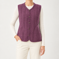 Alina | Womens Wool Thermal Base Layer Warm Sleeveless Undershirt Vest