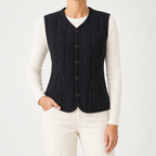 Alina | Womens Wool Thermal Base Layer Warm Sleeveless Undershirt Vest