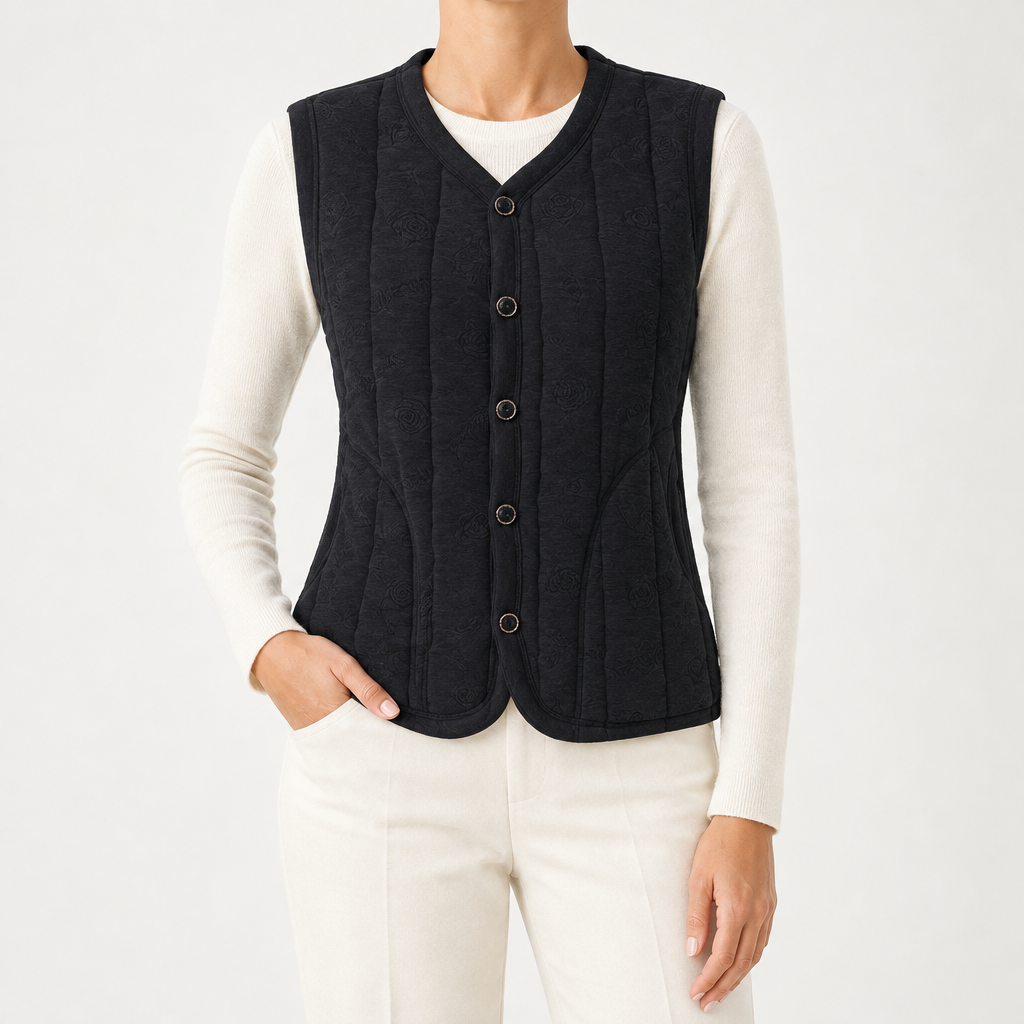 Alina | Womens Wool Thermal Base Layer Warm Sleeveless Undershirt Vest