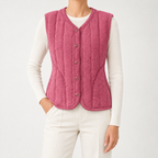 Alina | Womens Wool Thermal Base Layer Warm Sleeveless Undershirt Vest