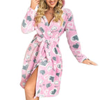 Alison | Womens Plush Fleece Loungewear Sleepwear Bathrobe Robe
