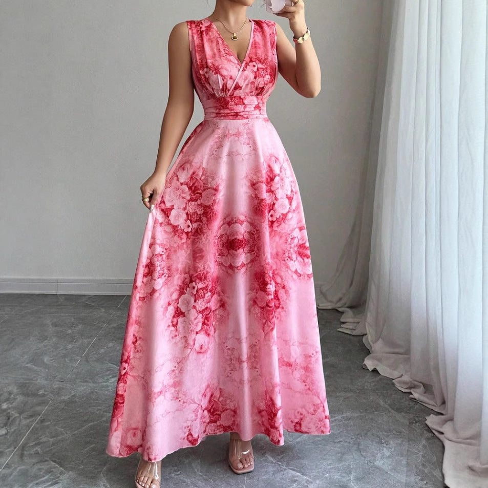 Allison | Womens Boho Bohemian Long Sleeve Flowy Beach Holiday Vacation Maxi Dress