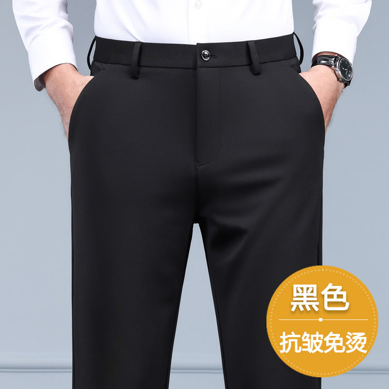 Ambrose | Mens Stretch Non Iron Dress Pants, Black