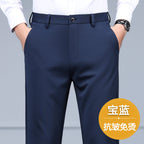Ambrose | Mens Stretch Non Iron Dress Pants, Royal Blue