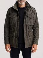 Andy | Mens M65 Field Jacket Multi Pocket Utility Military Style Coat