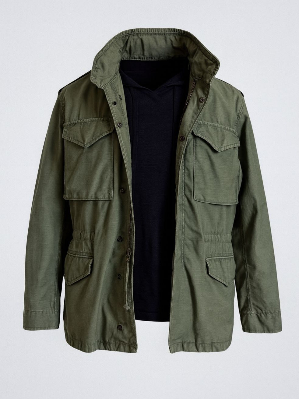 Andy | Mens M65 Field Jacket Multi Pocket Utility Military Style Coat