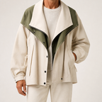 Anna | Womens Windbreaker Jacket Hooded Zip Lightweight Loose Coat, Apricot