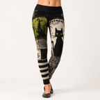 Annalise | Womens High Waisted Leggings Yoga Pants Printed Gym Workout Tights, Design 11