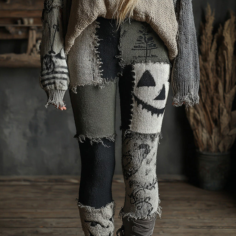 Annalise | Womens High Waisted Leggings Yoga Pants Printed Gym Workout Tights