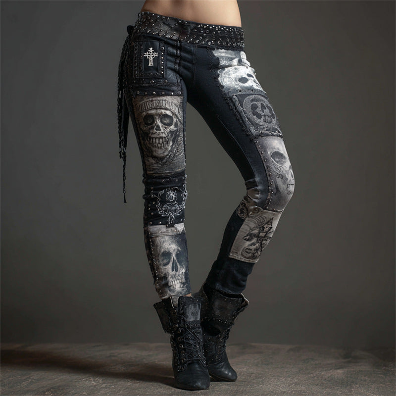 Annalise | Womens High Waisted Leggings Yoga Pants Printed Gym Workout Tights