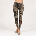 Annalise | Womens High Waisted Leggings Yoga Pants Printed Gym Workout Tights, Design 9