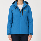 Anne | Womens Waterproof Windproof Rain Jacket, Denim Blue