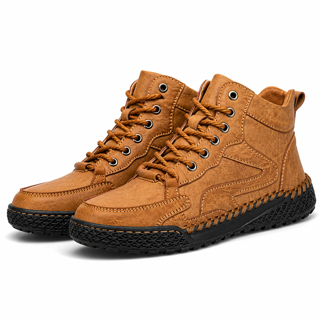 Anthony | Mens Lace Up Ankle Boots High Top Casual Winter Footwear