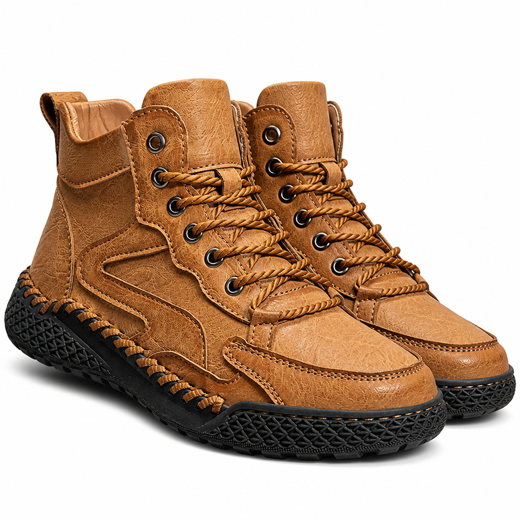 Anthony | Mens Lace Up Ankle Boots High Top Casual Winter Footwear
