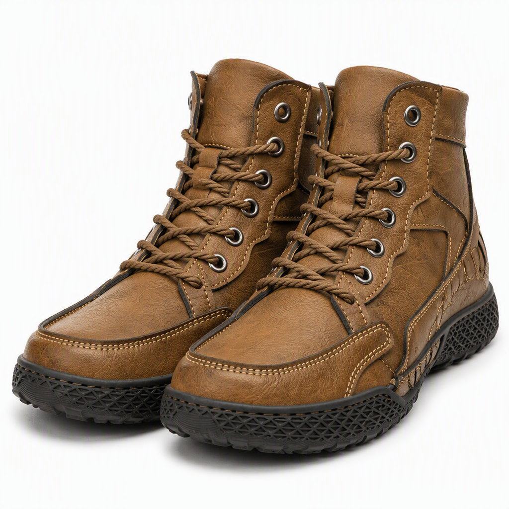 Anthony | Mens Lace Up Ankle Boots High Top Casual Winter Footwear