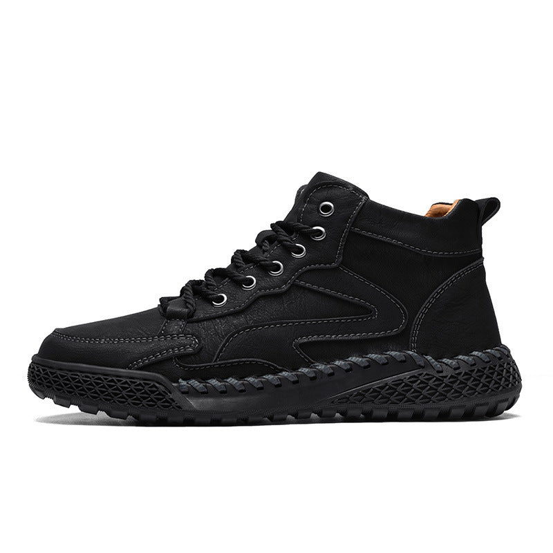 Anthony | Mens Lace Up Ankle Boots High Top Casual Winter Footwear