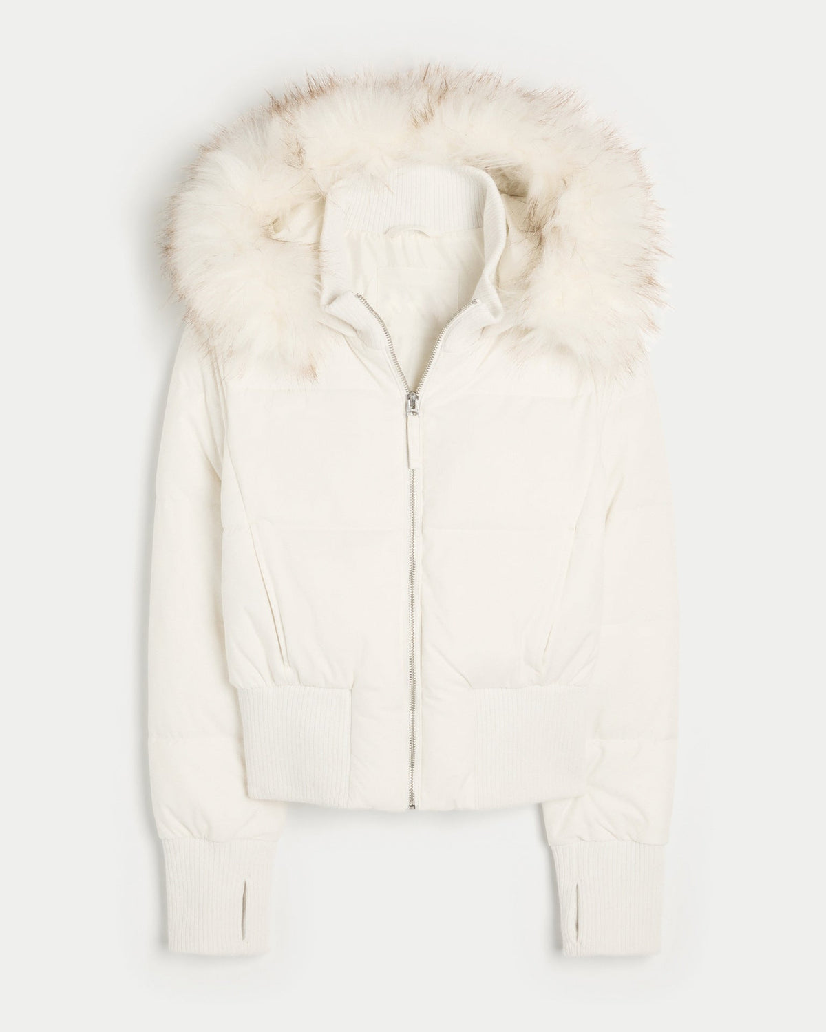 Aria | Womens Hooded Fur Collar Padded Puffer Jacket