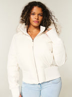 Aria | Womens Hooded Fur Collar Padded Puffer Jacket